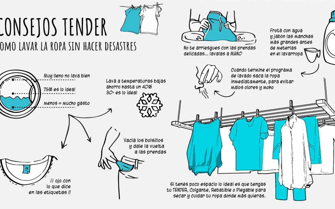 ¿Cómo lavar la ropa sin hacer desastres?